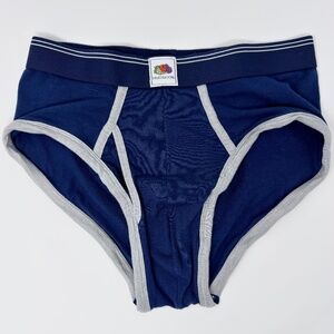 Men's Blue Fruit of the Loom Brief - Small